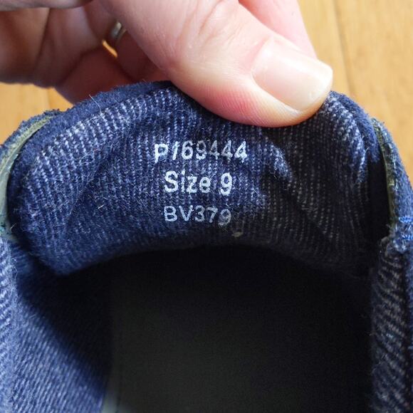 Samuel Windsor Navy Blue Sneakers Trainers Canvas Lace Up Size 9 Casual - Picture 9 of 10